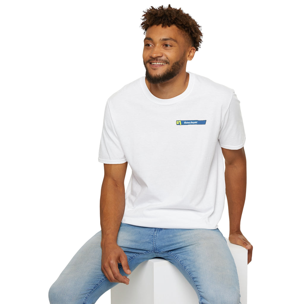 Victory Royale T-Shirt — Minimal Gamers' Chest Patch Tee